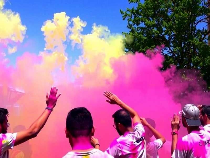 Grand Holi Festival - The Biggest Event in Rainbow Holi Chase Grand Holi Festival event in Rainbow Holi Chase with colorful celebrations